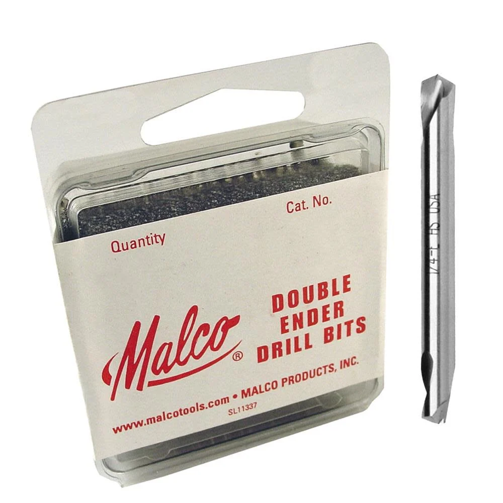 Malco Products Double Ended Polished Drill Bit - 1/8in, large image number 1
