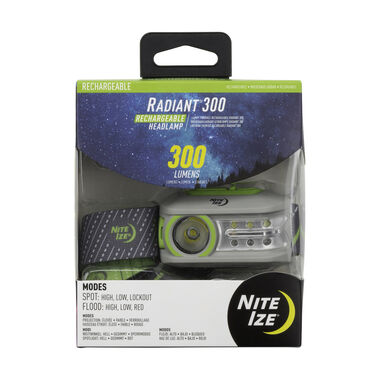 Nite Ize Radiant 300 Headlamp Rechargeable Lime Green