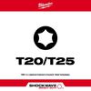 Milwaukee SHOCKWAVE Impact Torx T20 / T25 Double Ended Bit, small