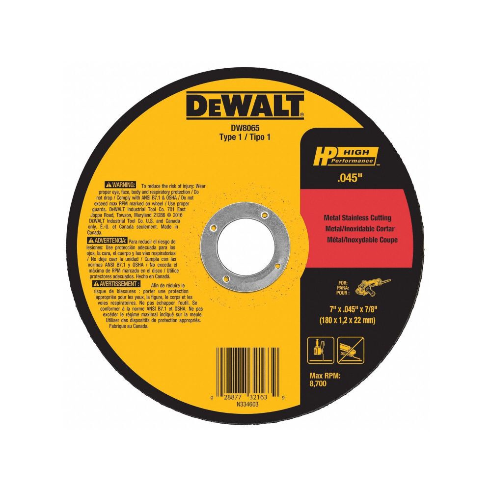 DEWALT Aluminum Oxide 7-in 60-Grit Grinding Wheel, large image number 6