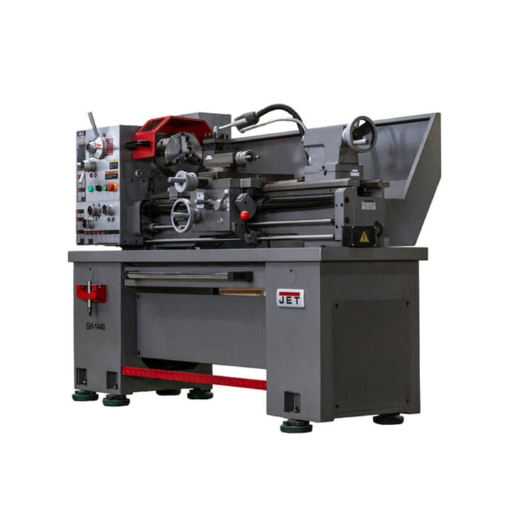 JET GH-1440-3 14 x 40 Gear Head Lathe with Acu-Rite 203 Collet Closer and Taper Attachment Kit, large image number 1