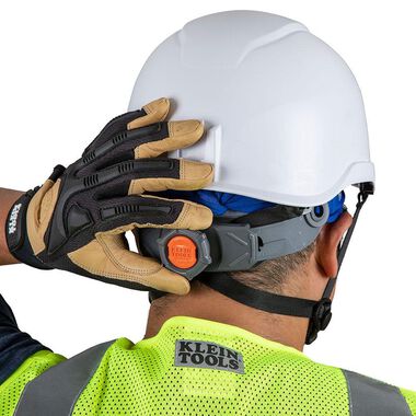 Klein Tools Safety Helmet Vented-Class C with Rechargeable Headlamp White, large image number 14