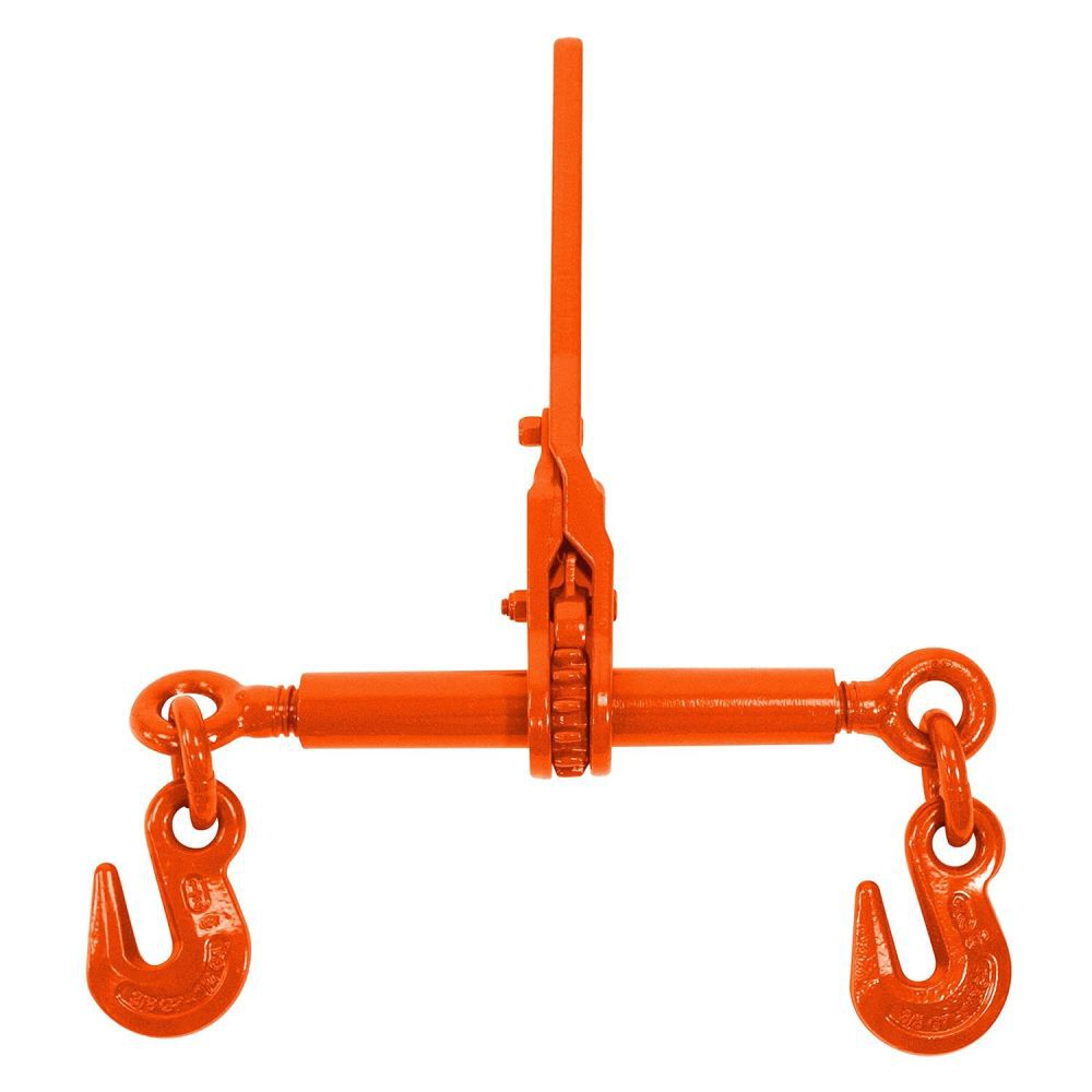 Columbus Mckinnon Heavy Duty Ratchet Load Binder for 3/8 Inch Grade 80 or Grade 100 Orange – 48366