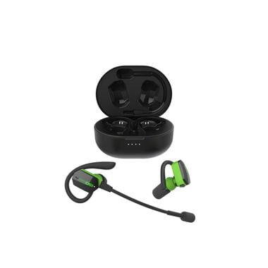 ISOtunes Ultracomm Aware True Wireless Bluetooth Earbuds Black & Hi-Vis Green