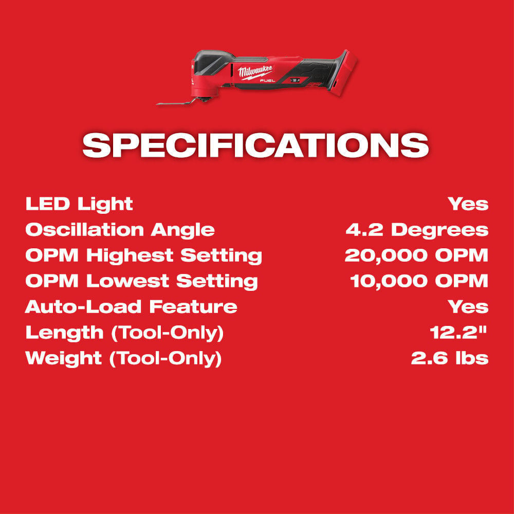 Milwaukee M18 FUEL Oscillating Multi-Tool Kit, large image number 22