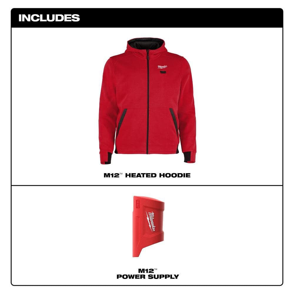 Milwaukee M12 Heated Hoodie with Heated Gear Power Source with App Control, large image number 3