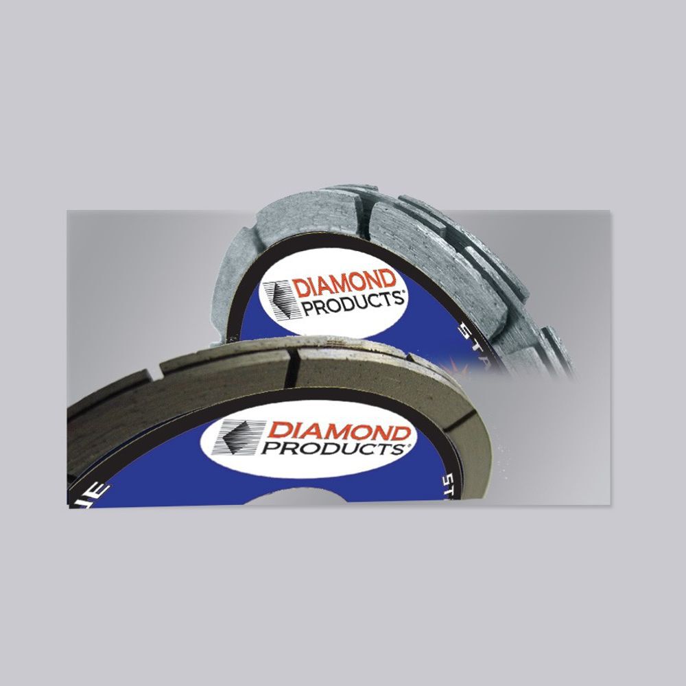 Diamond Products 4 1/2 Inch Utility Green Segmented Diamond Tuck Point Blade for Masonry, large image number 2