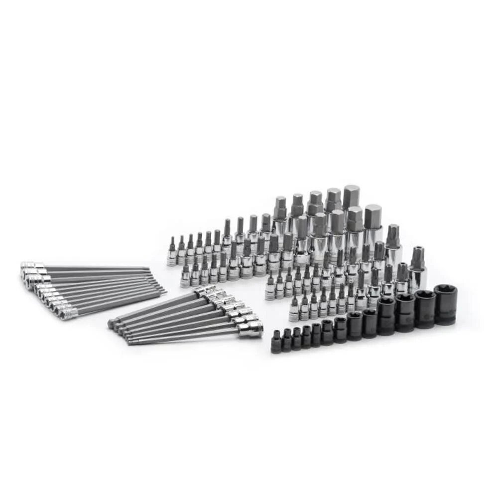 GEARWRENCH Master SAE/Metric and TORX Bit Socket Set 84 pc 1/4 3/8 & 1/2 In. Drive, large image number 1