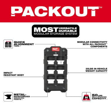 Milwaukee PACKOUT Compact Wall Plate, large image number 1