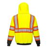 Portwest Yellow and Black Kansas Zipped Hoodie - Small, small image number 2