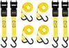 Stanley Ratchet Straps 1in x 10' 900 lb Break Strength Light Cargo Hauling 4pk, small image number 1