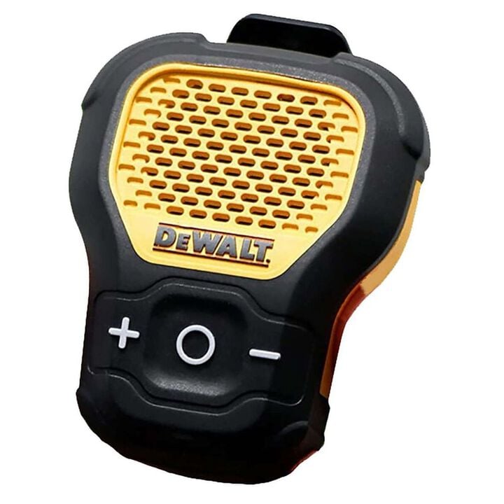DEWALT Yellow/Black Jobsite Pro Lightweight Wearable Bluetooth Speaker, large image number 1