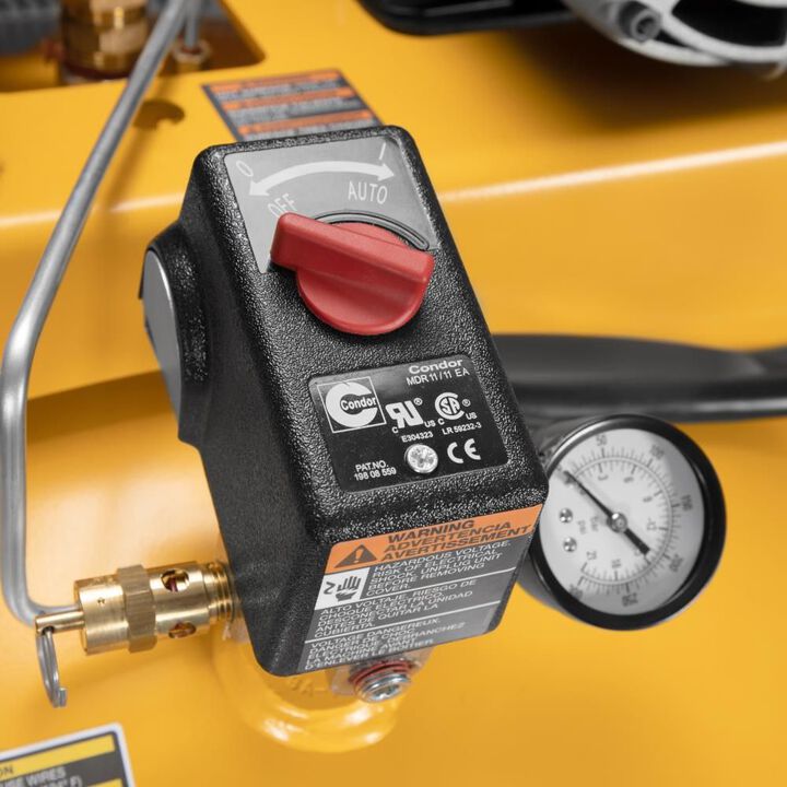 DEWALT 80 Gallon Vertical Two Stage 5.0 HP 175 PSI Stationary Air Compressor, large image number 6