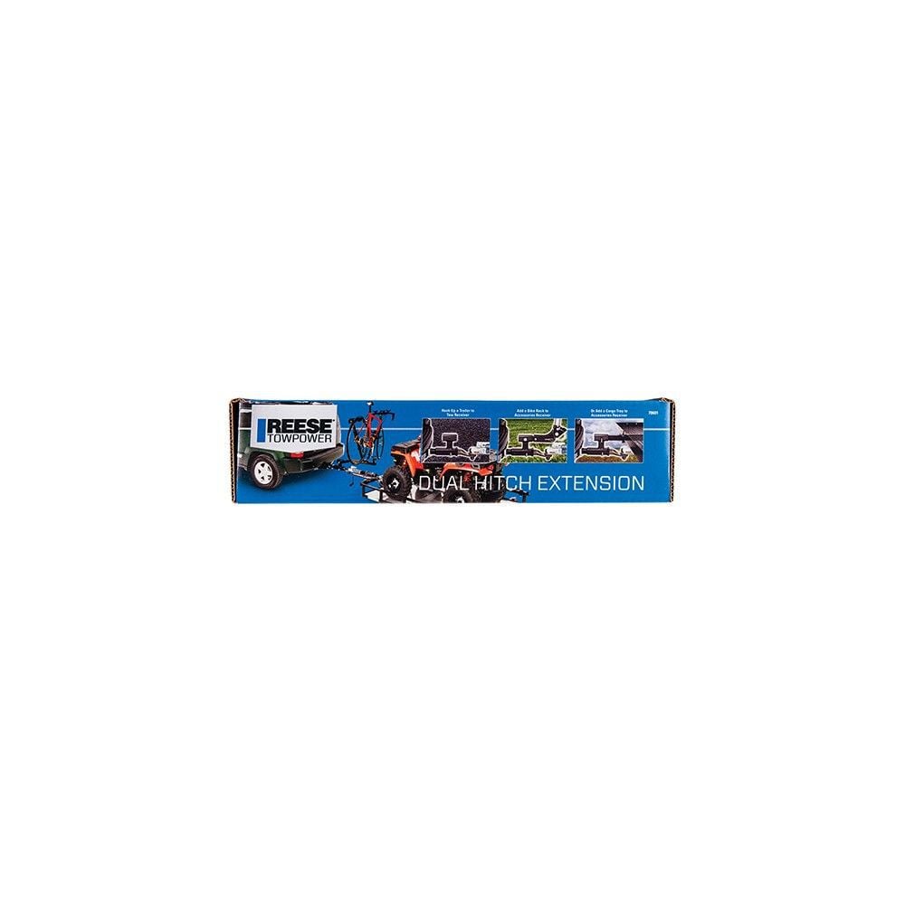 Reese 2in 4000 lbs Trailer Hitch Extension with Dual Receivers, large image number 2