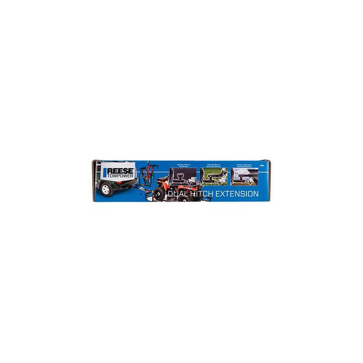 Reese 2in 4000 lbs Trailer Hitch Extension with Dual Receivers, large image number 1