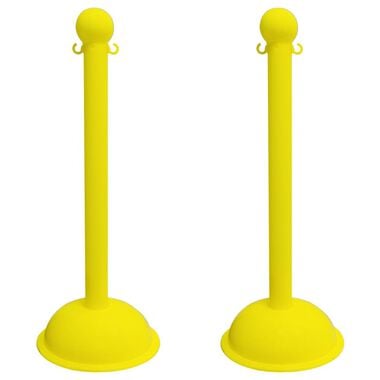 Mr Chain Yellow Heavy Duty Stanchion (2 Pack)