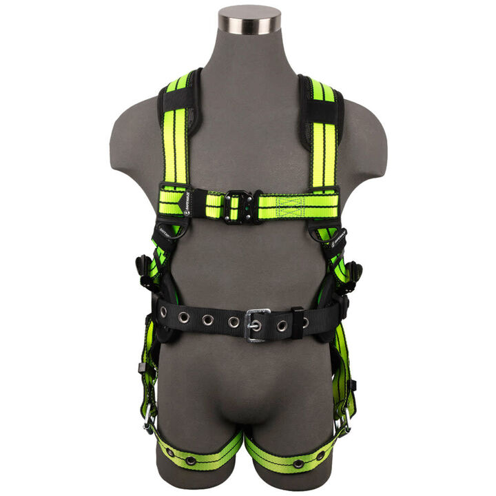 Safewaze PRO+ Construction Harness: 1D, QC Chest, TB Legs, large image number 0