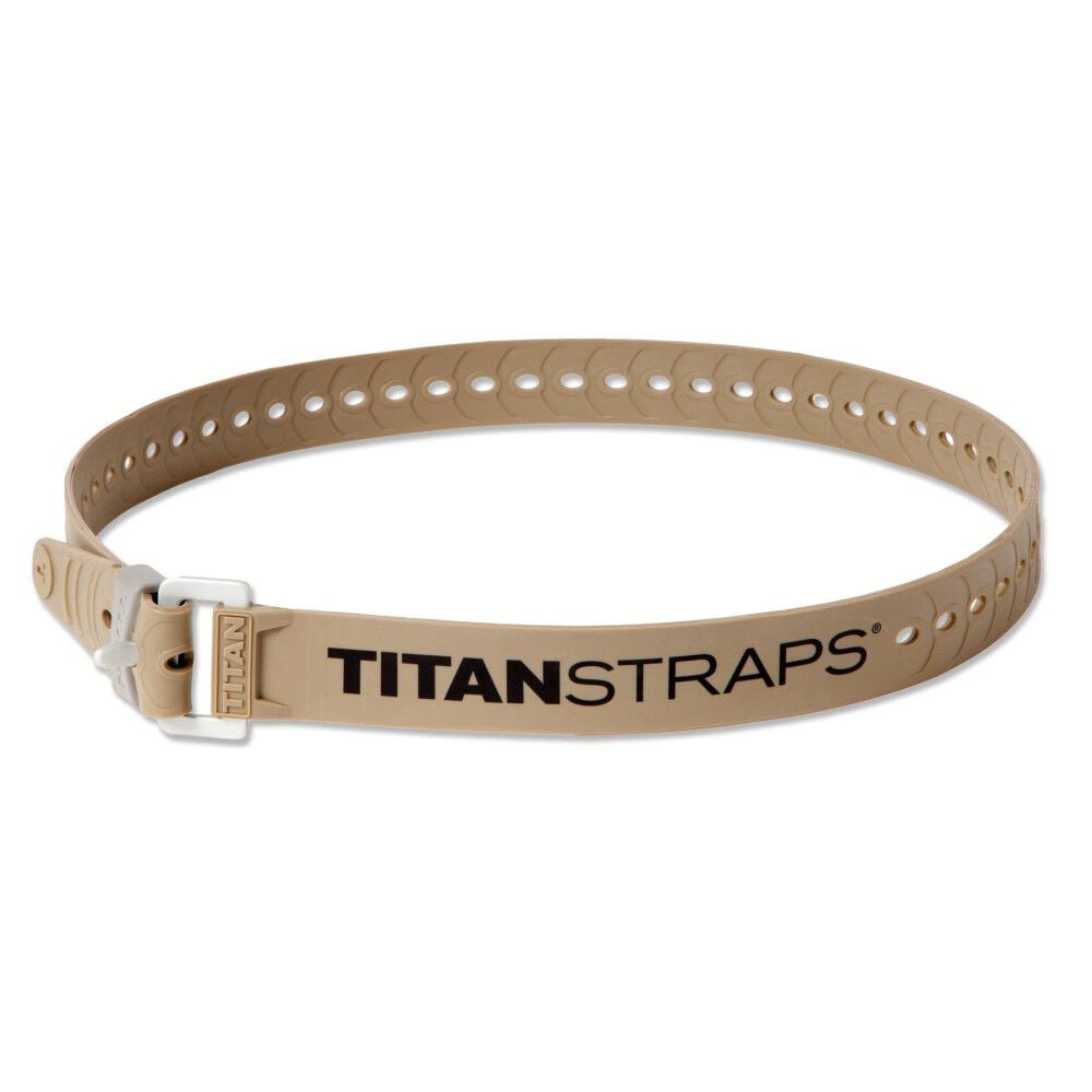 Titan Straps 36 Inch Tan Polymer 70 Lbs Utility Strap with Aluminum Buckle, large image number 1