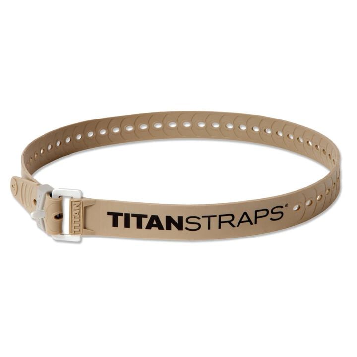 Titan Straps 36 Inch Tan Polymer 70 Lbs Utility Strap with Aluminum Buckle