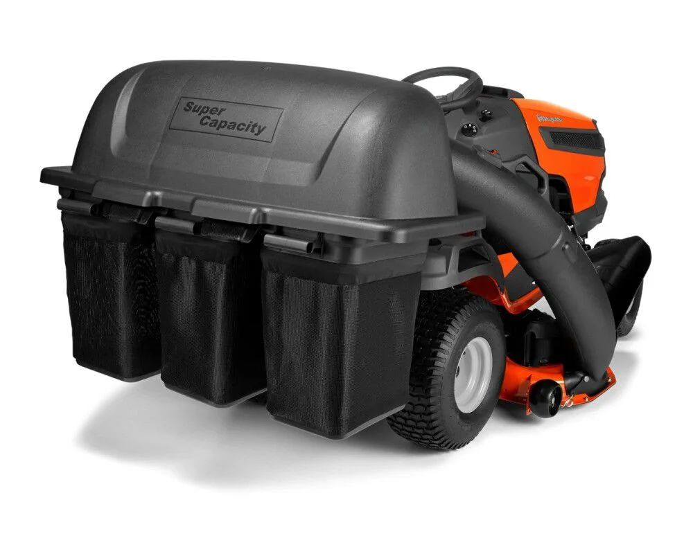 Husqvarna 9 Bushel/315 L Polyster Triple Bagger for 46/48 Inch Deck Tractors, large image number 1