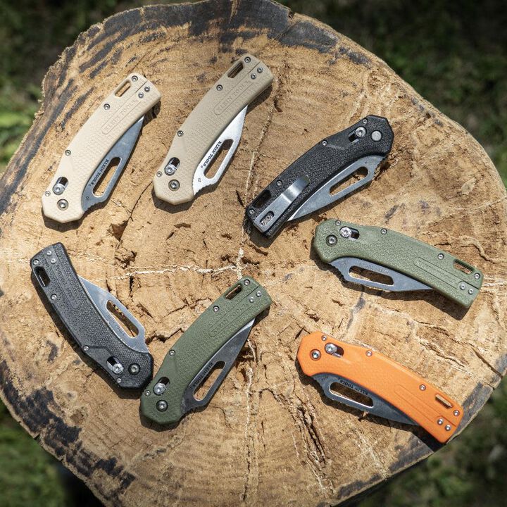Klein Tools KTO Drop Point Blade Knife, Sand, large image number 3