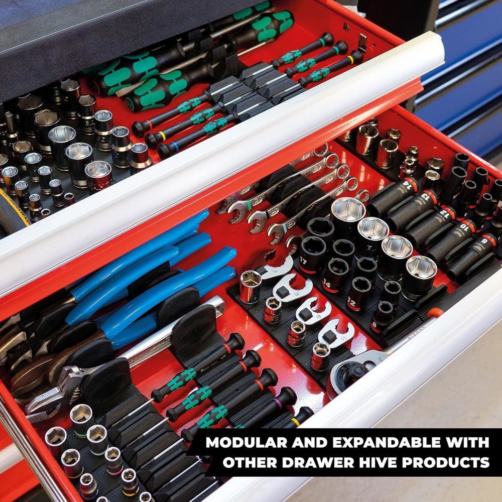 Stealthmounts TPE Drawer Hive Precision Screwdriver Holder, Black, 10 Pieces, large image number 5
