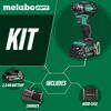 Metabo HPT 18V Cordless Triple Hammer Impact Driver 2Ah Batteries Kit, small