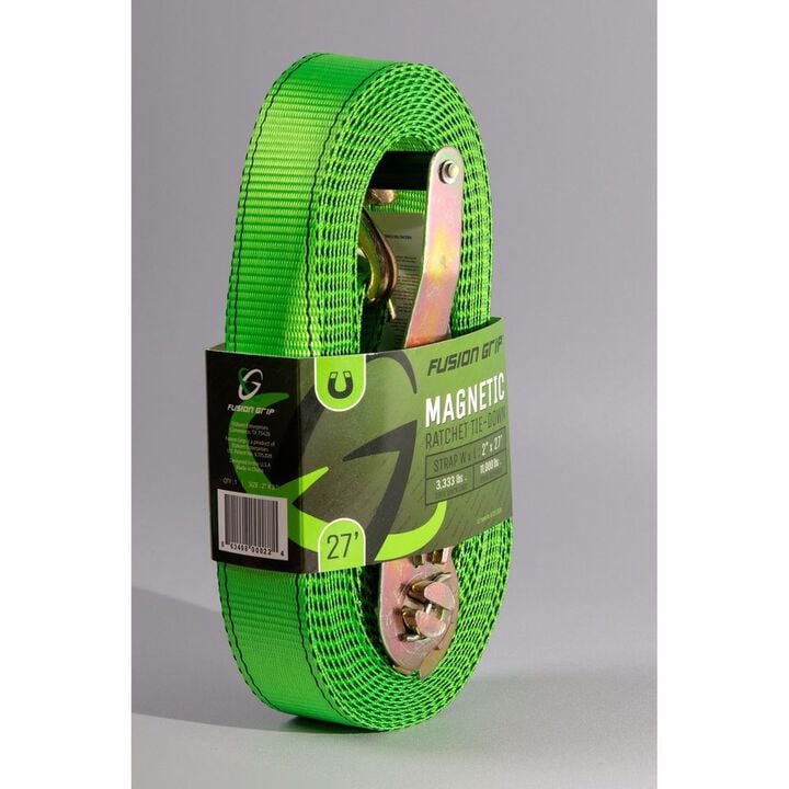 Fusion Grip Ratchet Strap with Magnetic Hook, 2 Inch x 27ft, large image number 2
