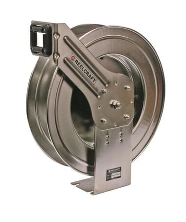Reelcraft Stainless Steel Hose Reel 1/2in x 50' 300 PSI without