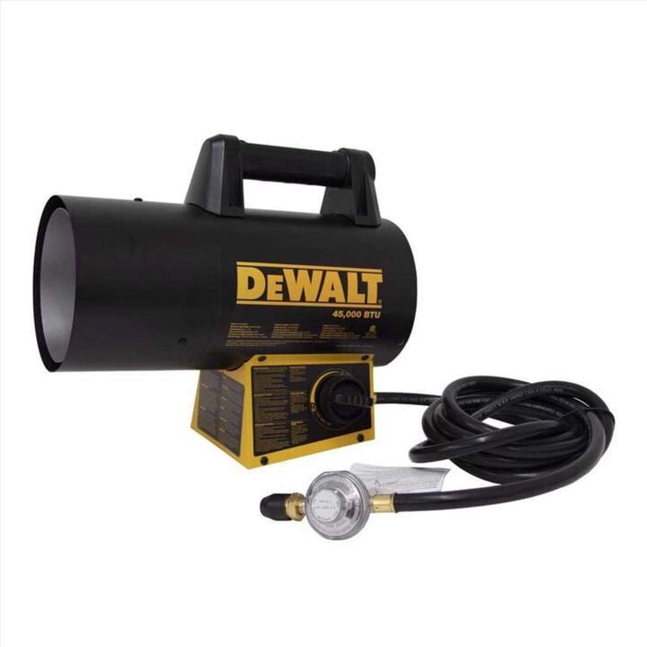 DEWALT 45000 Btu 1125 Sq Ft Area Forced Air Propane Portable Heater