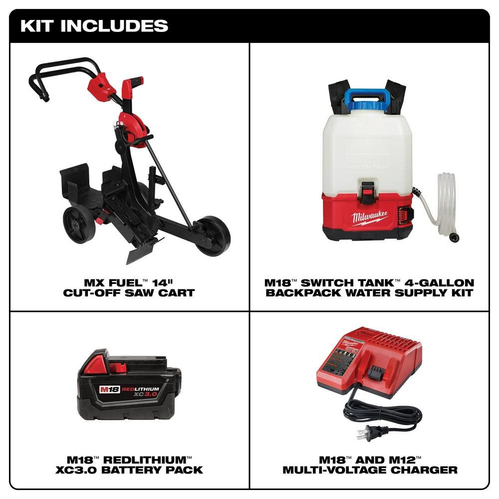 Milwaukee Cut-Off Saw Cart Kit, large image number 2