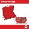 Milwaukee 1/4 in. Drive 26 pc. Ratchet & Socket Set - SAE, small