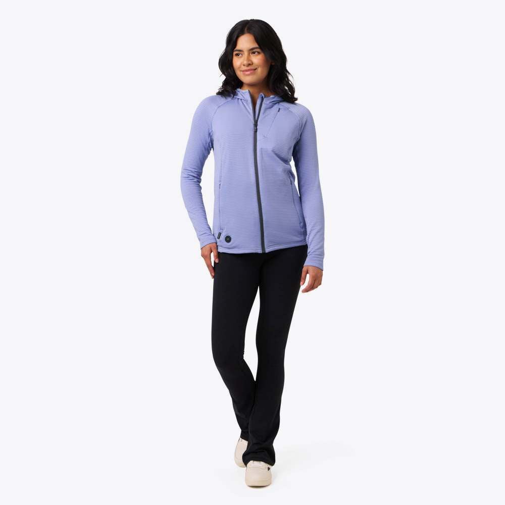 Mobile Warming 7.4V Element Mid-Layer Full Zip Heated Hoodie Kit Womens Periwinkle XL, large image number 3