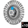 Pferd 4 Inch, 0.02 Inch Stainless Steel Stringer Bead Wheel Brush Bundle, 10 Pieces, small image number 1