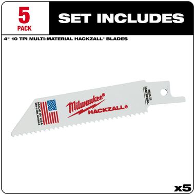 Milwaukee M12 HACKZALL Bi-Metal Blade - Multi-Material, large image number 1