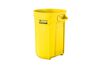 Suncast Plastic Utility Trash Can - 44 Gallon Yellow, small