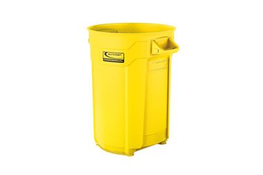 Suncast Plastic Utility Trash Can - 44 Gallon Yellow, large image number 0