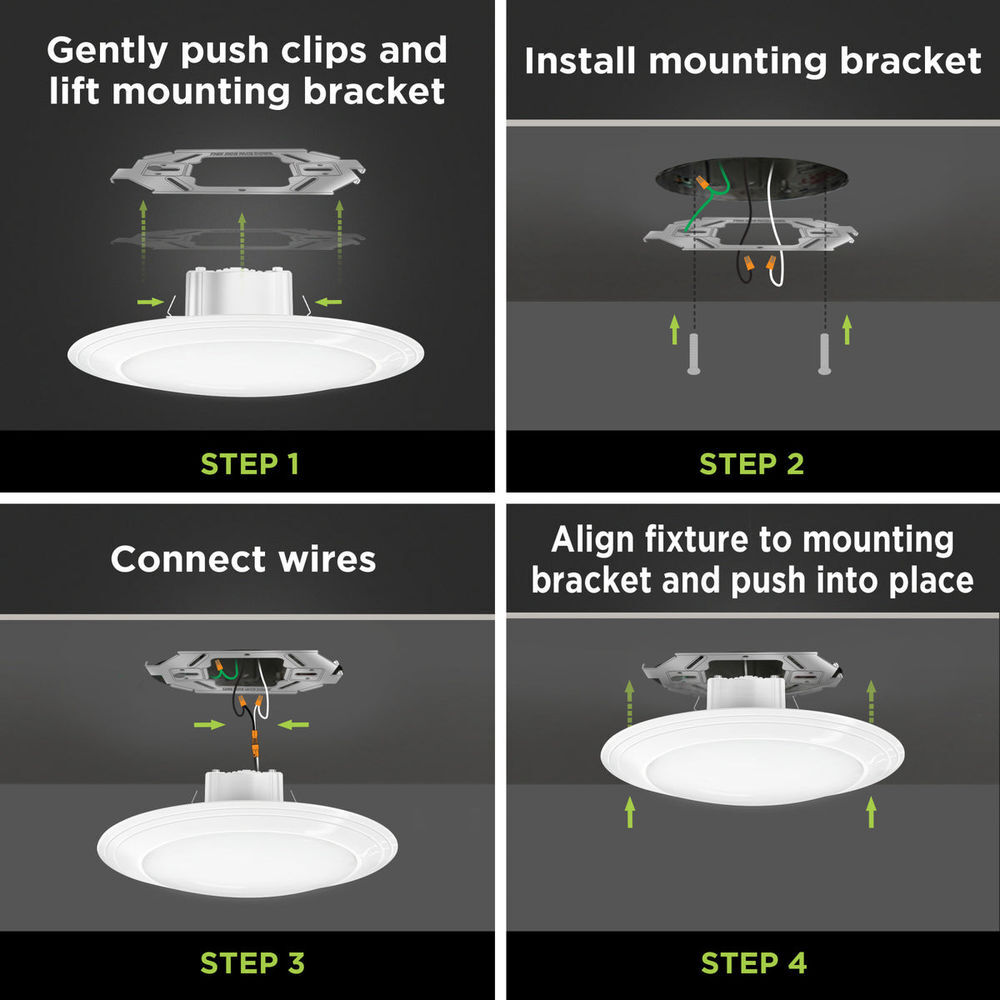 Feit Electric 12W 900 Lumens Selectable LED Round Ceiling Downlight White, large image number 15