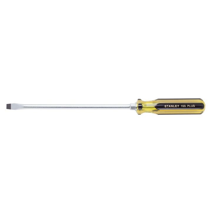 Stanley 3/8 Inch x 10 Inch 100 PLUS Standard Screwdriver