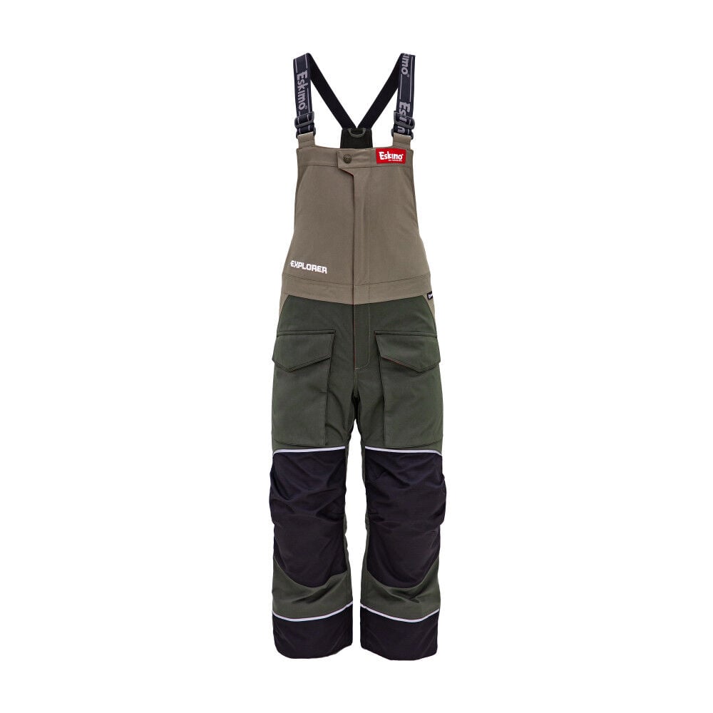 Eskimo Youth Explorer Bibs, Olive, Size Large – 4697309041