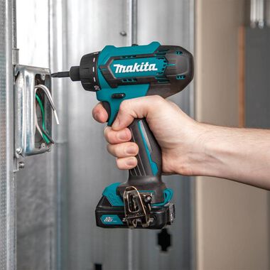 Makita 12V Max CXT Lithium-Ion Cordless 1/4 In. Hex Driver-Drill Kit (2.0Ah), large image number 4