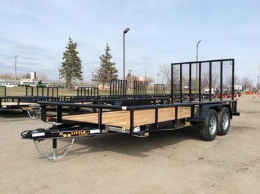 Doolittle Trailer Mfg HD Pro Open Utility Trailer 16'x84in Pipe Top Tandem Axle ATV Side Ramps