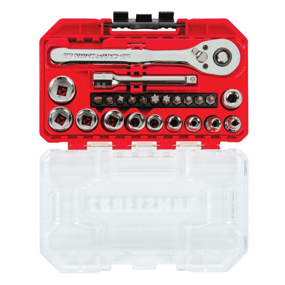 CRAFTSMAN 1/4-in Drive SAE Mechanics Tool Set, 24pc, large image number 4