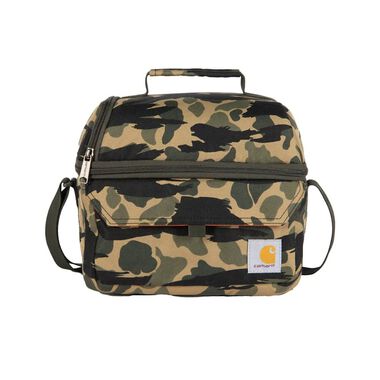 Carhartt Insulated 12 Can Two Compartment Lunch Cooler, One Size, Blind Duck Camo, large image number 0