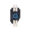 Leviton 30A 250V Black Grounded Single Locking Outlet Receptacle, small image number 2