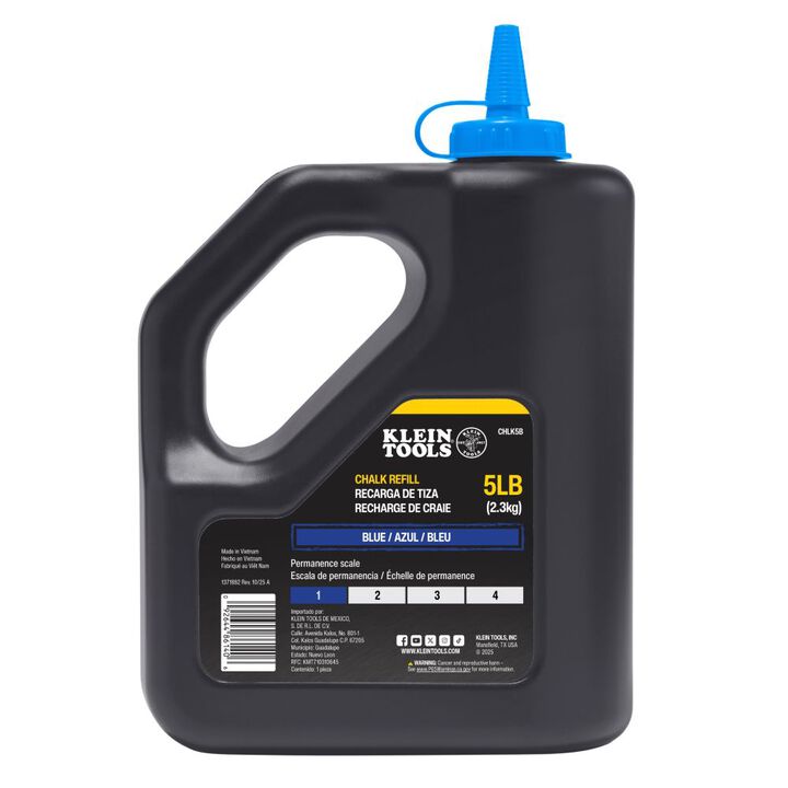 Klein Tools 5 lb Blue Chalk Refill
