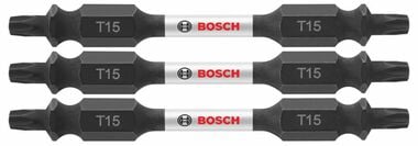 Bosch Impact Tough 2.5 Inch Torx #15 Double-Ended Bits 3 Piece