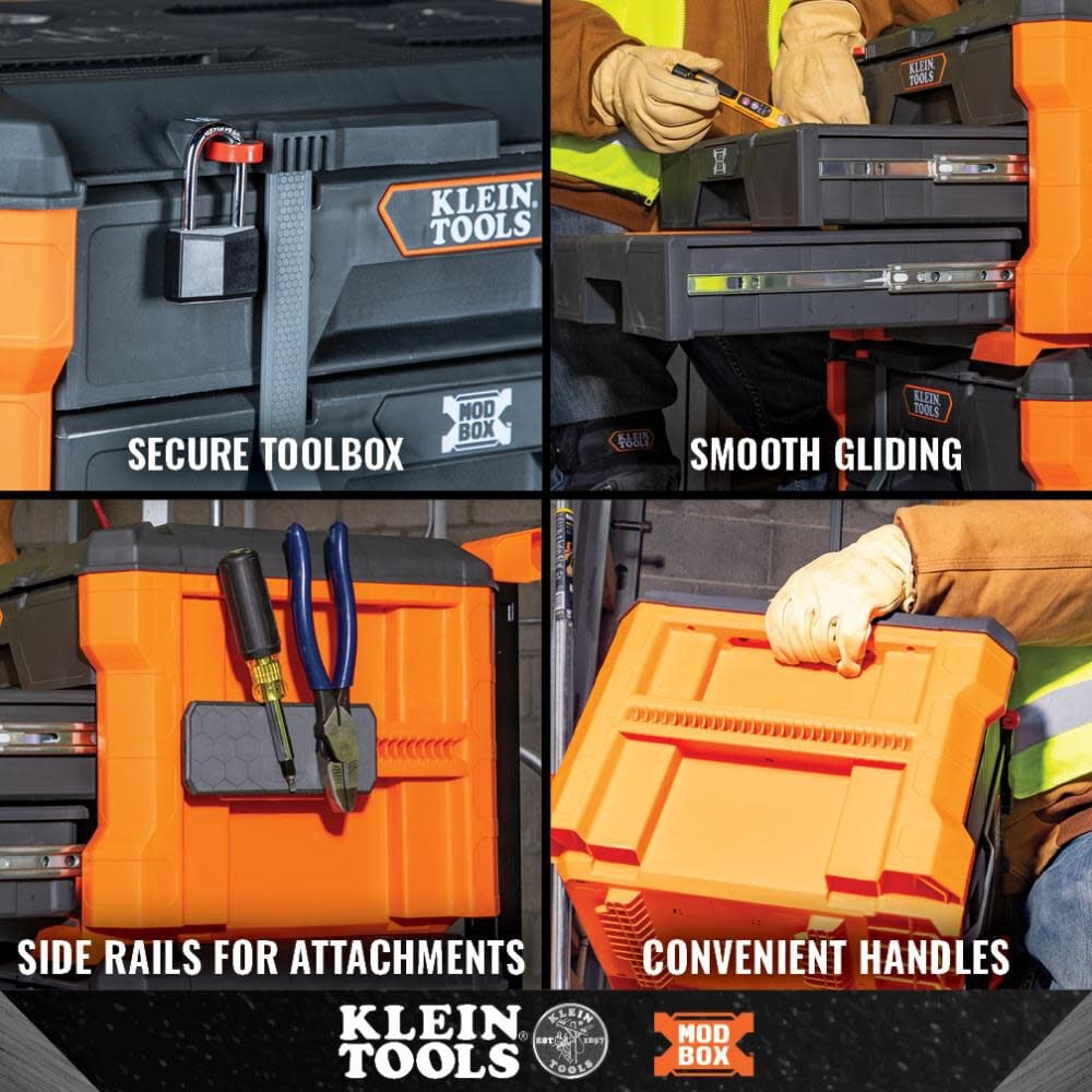 Klein Tools MODbox Three Drawer Toolbox 54823MB - Acme Tools