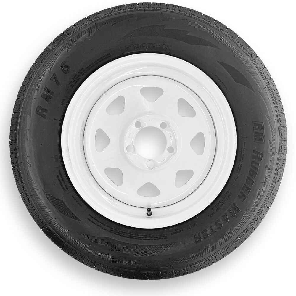 Rubbermaster Tire ST205/75R15 6P TL & MTD 15 x 6 5 on 5 SPOKE, large image number 1