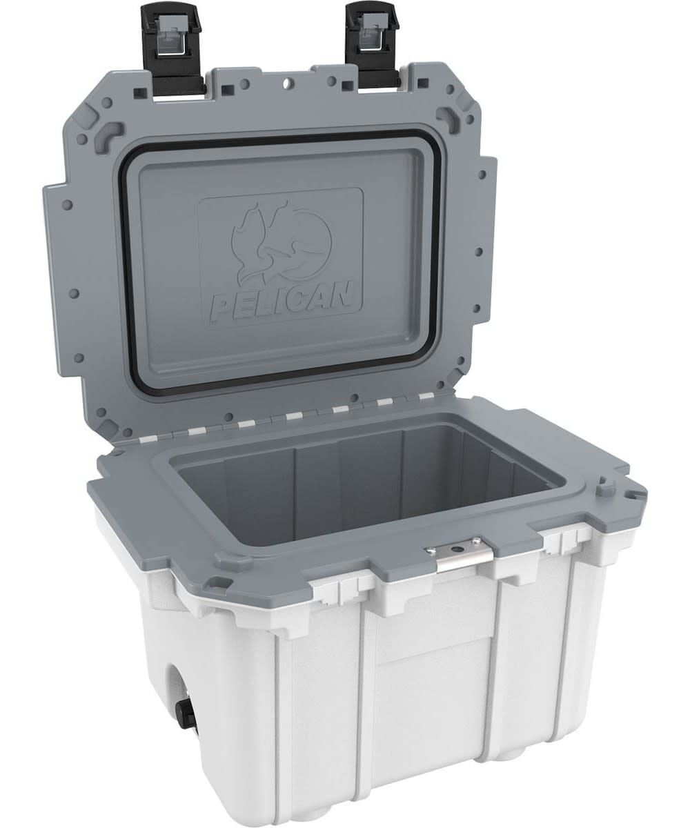 Pelican Polypropylene Elite Cooler with Handle, 30 Quart, White and Gray, large image number 3